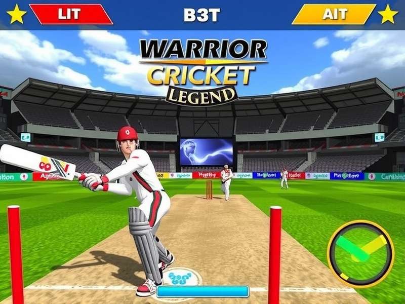 Intense cricket action in Warrior Cricket Legend Warrior Cricket Legend Gameplay Screenshot